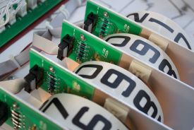 The driver/opto boards on each reel