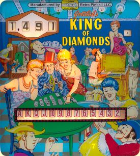 The King of Diamonds backglass
