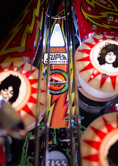 The pop bumpers represent the drums