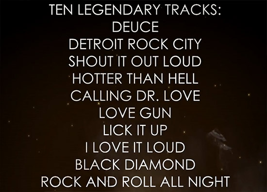 The songs in the game