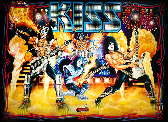 The German Kiss backglass artwork