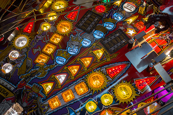 Playfield inserts are all lit with white LEDs
