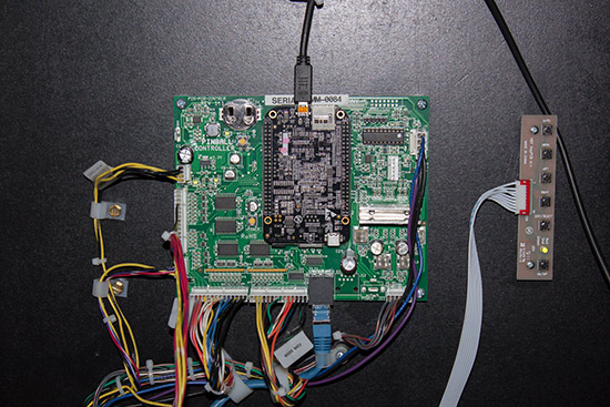Inside the backbox