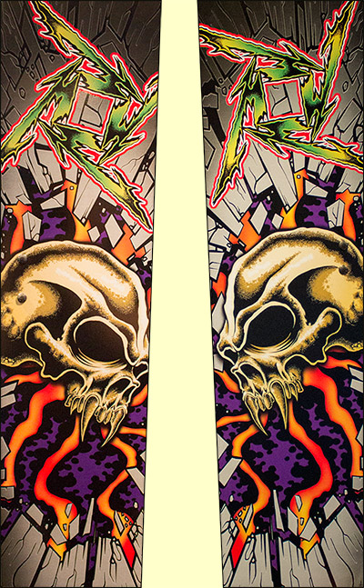 Backbox side art