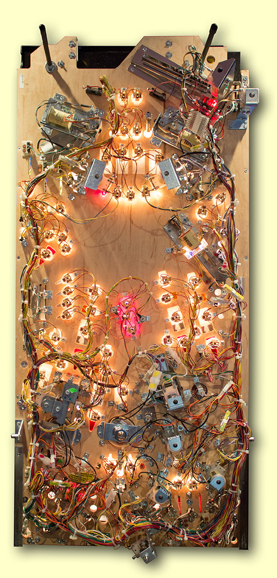 Under the playfield of the Pro