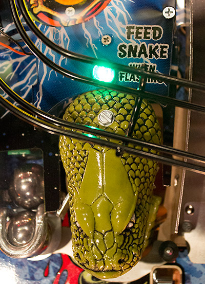 Shoot the Snake when lit