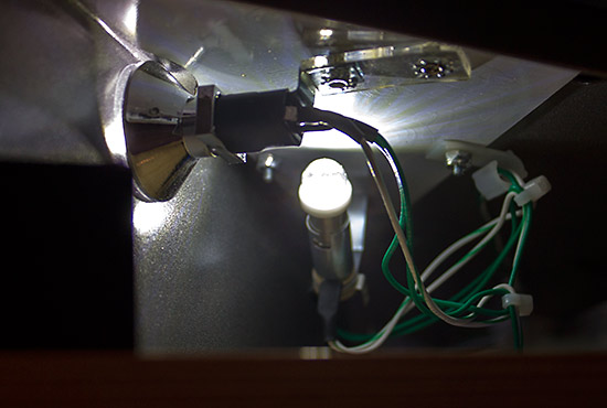 The view under the apron