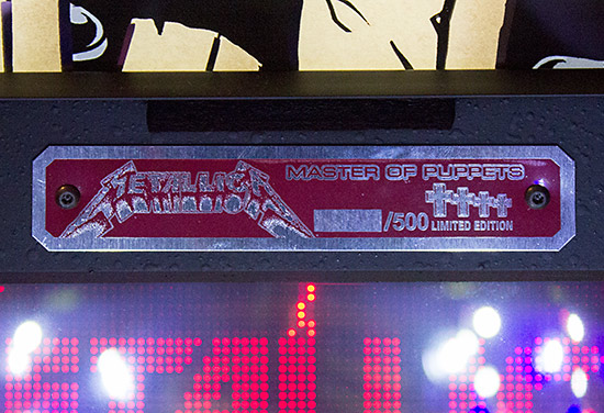 The LE's numbered plaque