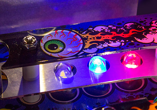 The LE's lane guide lighting