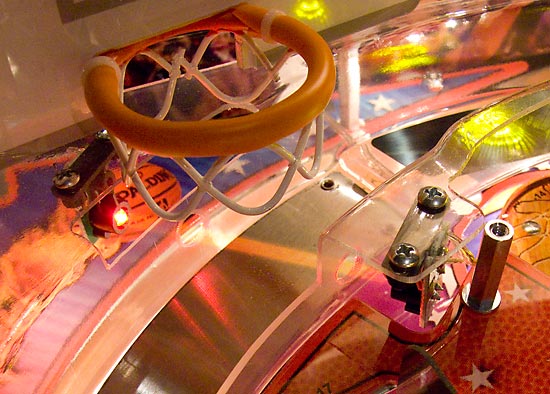 The opto beam which registers the shot