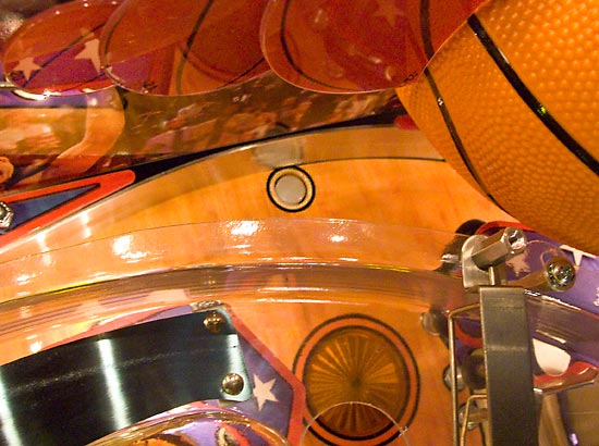 The up-post at the top of the orbit lane