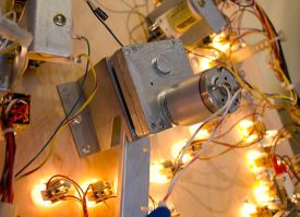 The motor and gearbox