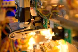 The blade interrupts the opto beam