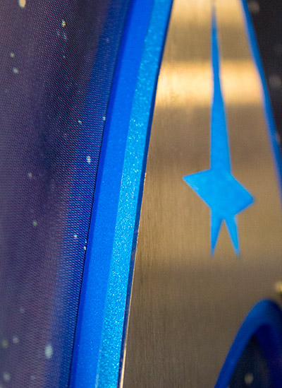 The construction of the Starfleet emblem