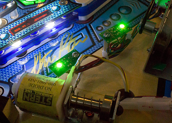 Two LEDs on the left