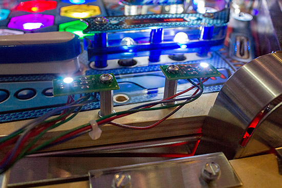 Two more apron LEDs on the right