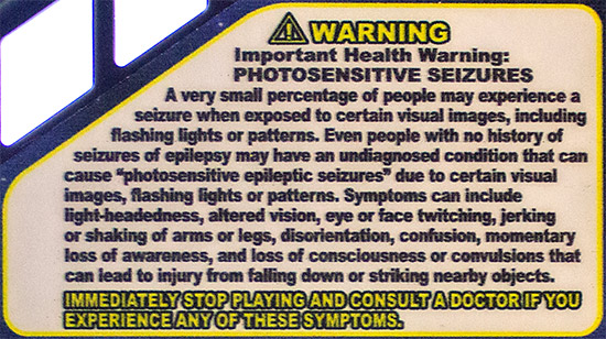 The warning on the apron