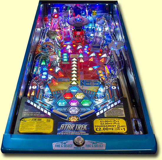 The Star Trek LE playfield