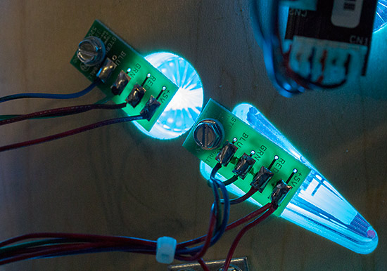 RGB LEDs under inserts
