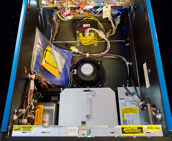 Inside the cabinet