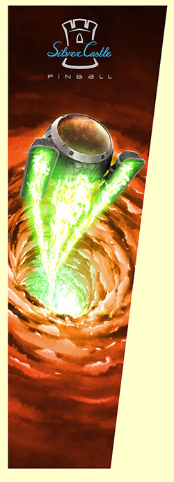 The left backbox side art