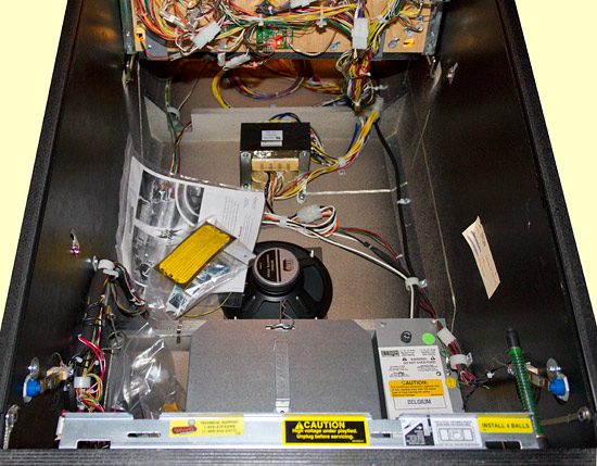 Inside the cabinet