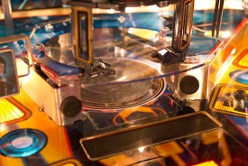 The target bank is down and the&nbsp;disc is spinning