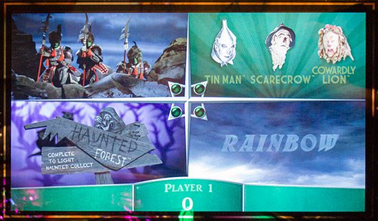 The LCD monitor's standard display during gameplay