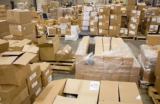 Some of the pinball parts in the factory