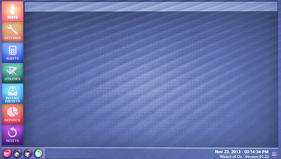 The menu screen