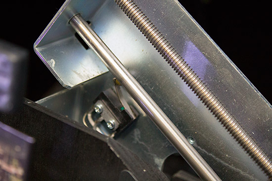 One of the two microswitches on the Winged Monkey mechanism