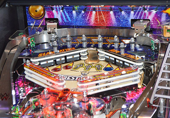 The upper playfield area