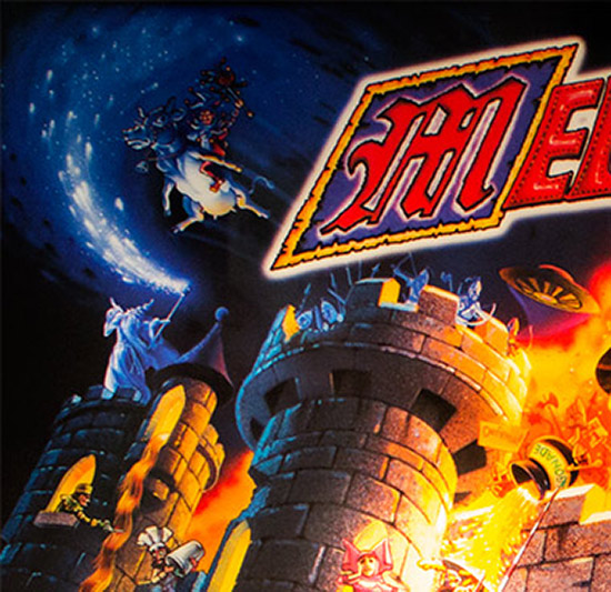 The top left corner of the original Remake translite