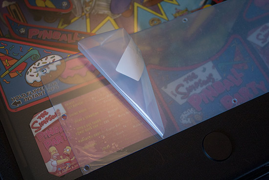 Removing the protective film on the frosted anti-glare side