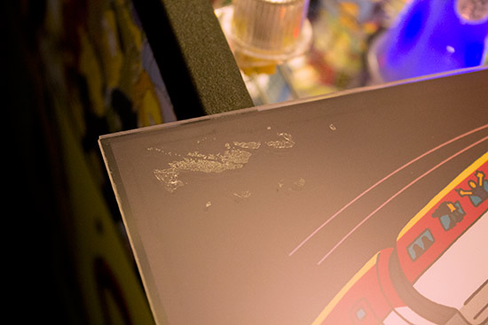 Some adhesive remained once the film was removed