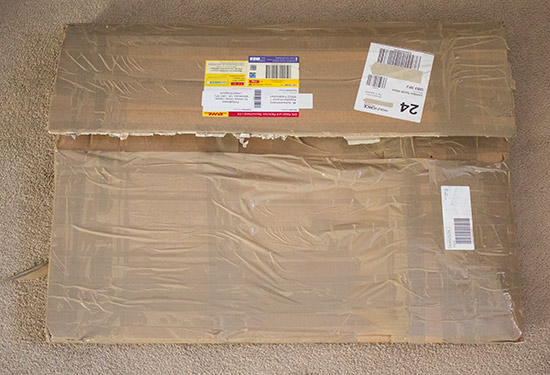 The opened package