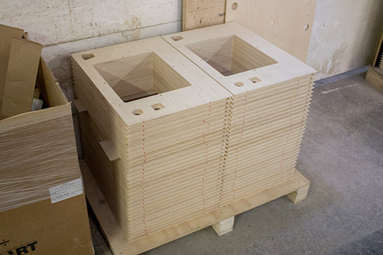 Front panels are produced in the same way