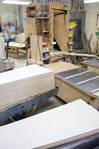 The cabinet forming area