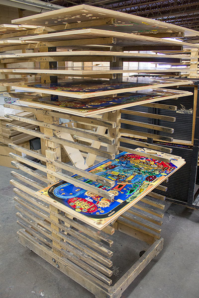 Drying racks for playfields
