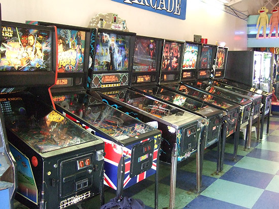 Pinballs on the pier at Santa Monica...