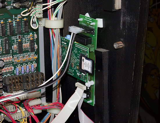 The mounting position for the boards