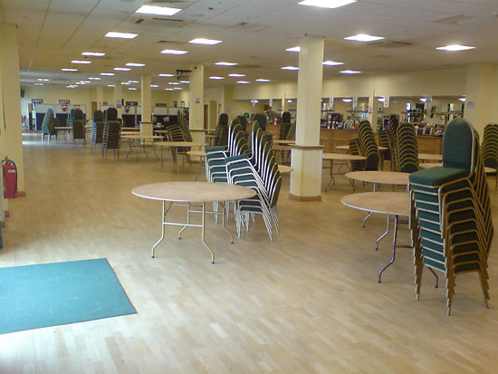 The show hall on our first trip