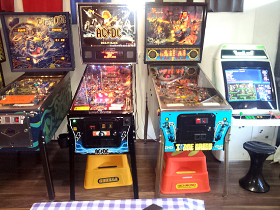...were joined by Judge Dredd and a 'candy cab' video game