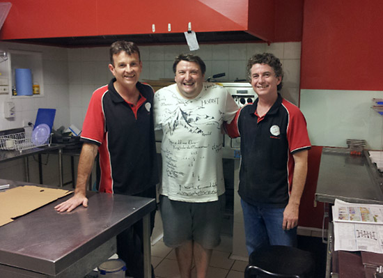 Franck with Chris and Dom