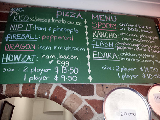 Pinball in pizza form