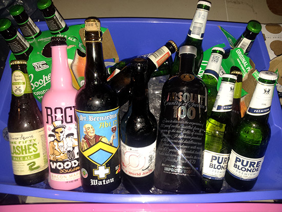 Not forgetting the drinks