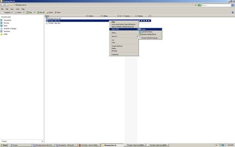 Windows explorer window