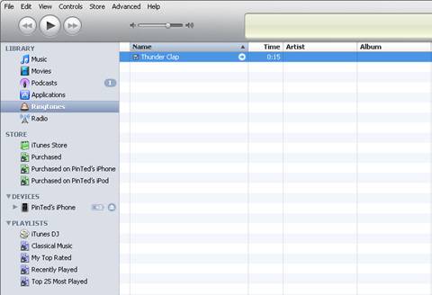 Ringtones folder now created