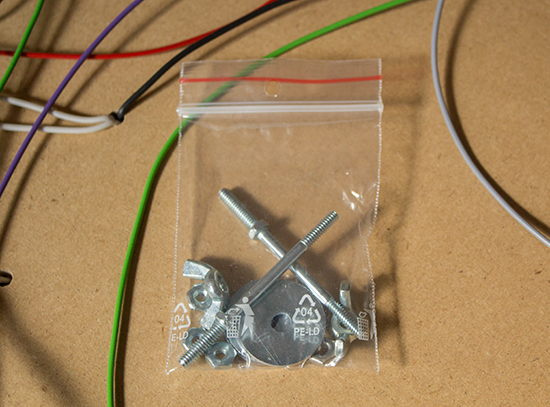The mounting hardware