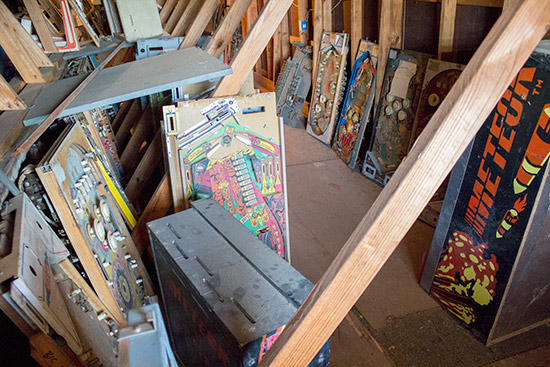 Up in the loft
